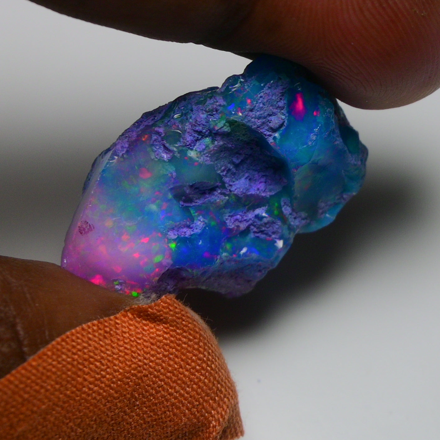 Very Rare Bi-Color Opal Rough 37.50 Cts Natural Ethiopian Opal Raw Jewelry Grade