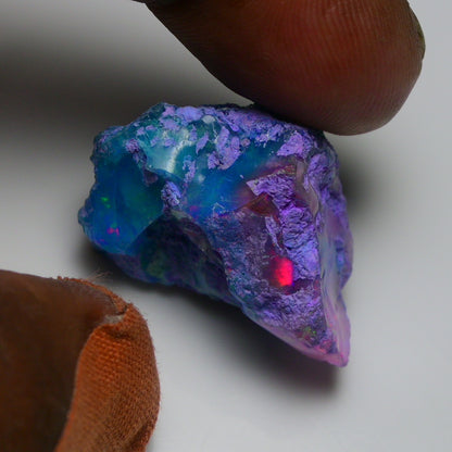 Very Rare Bi-Color Opal Rough 37.50 Cts Natural Ethiopian Opal Raw Jewelry Grade