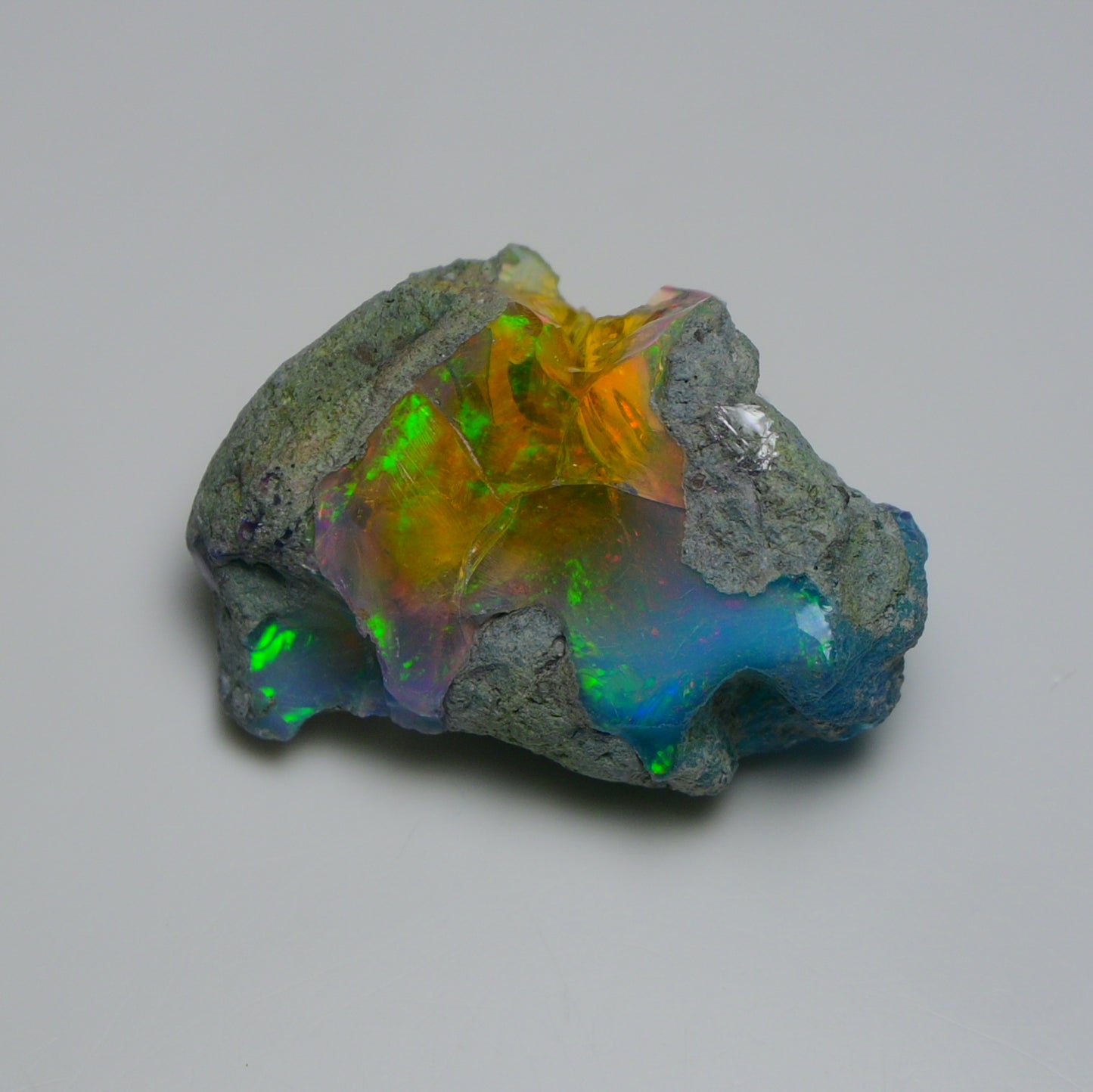 Very Rare Bi-Color Opal Rough 39.45 Cts Natural Ethiopian Opal Raw Jewelry Grade