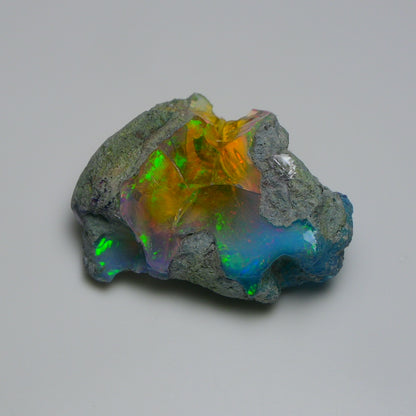 Very Rare Bi-Color Opal Rough 39.45 Cts Natural Ethiopian Opal Raw Jewelry Grade
