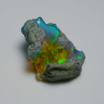 Very Rare Bi-Color Opal Rough 39.45 Cts Natural Ethiopian Opal Raw Jewelry Grade