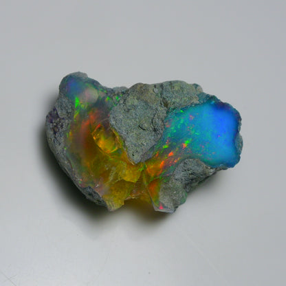 Very Rare Bi-Color Opal Rough 39.45 Cts Natural Ethiopian Opal Raw Jewelry Grade