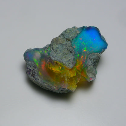 Very Rare Bi-Color Opal Rough 39.45 Cts Natural Ethiopian Opal Raw Jewelry Grade