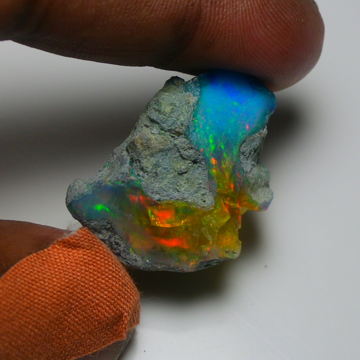 Very Rare Bi-Color Opal Rough 39.45 Cts Natural Ethiopian Opal Raw Jewelry Grade