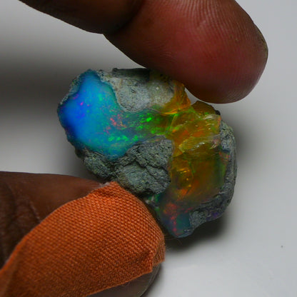 Very Rare Bi-Color Opal Rough 39.45 Cts Natural Ethiopian Opal Raw Jewelry Grade