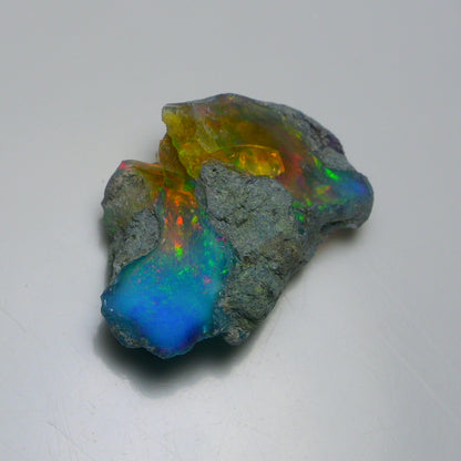 Very Rare Bi-Color Opal Rough 39.45 Cts Natural Ethiopian Opal Raw Jewelry Grade