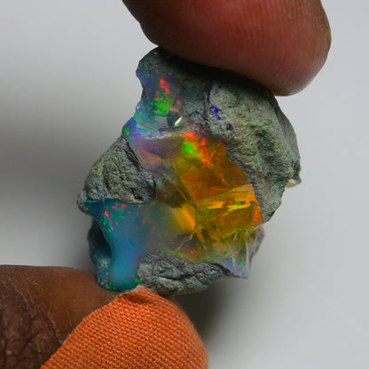 Very Rare Bi-Color Opal Rough 39.45 Cts Natural Ethiopian Opal Raw Jewelry Grade