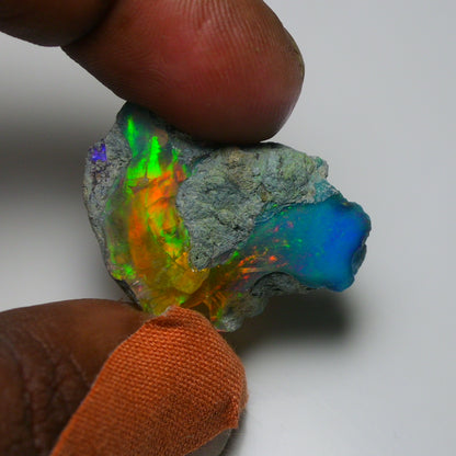 Very Rare Bi-Color Opal Rough 39.45 Cts Natural Ethiopian Opal Raw Jewelry Grade