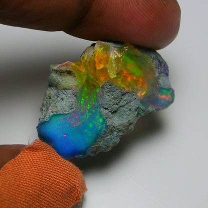 Very Rare Bi-Color Opal Rough 39.45 Cts Natural Ethiopian Opal Raw Jewelry Grade