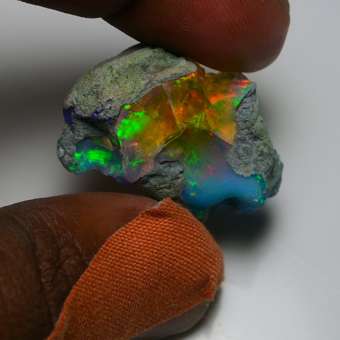 Very Rare Bi-Color Opal Rough 39.45 Cts Natural Ethiopian Opal Raw Jewelry Grade