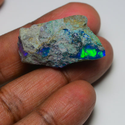 Very Rare Bi-Color Opal Rough 38.70 Cts Natural Ethiopian Opal Raw Jewelry Grade