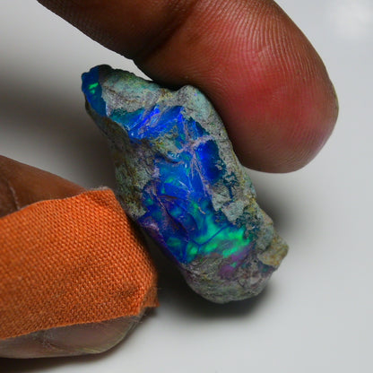 Very Rare Bi-Color Opal Rough 38.70 Cts Natural Ethiopian Opal Raw Jewelry Grade