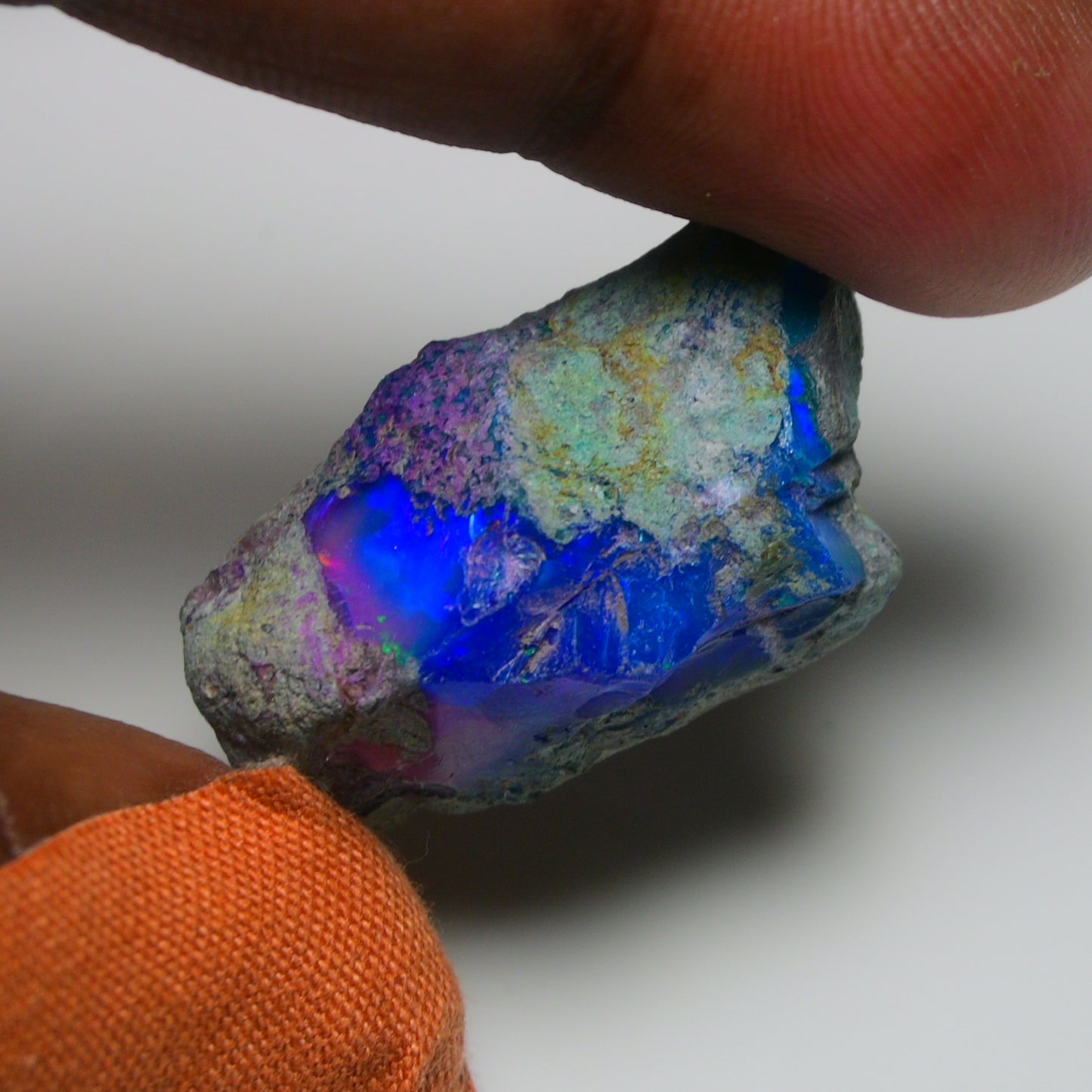 Very Rare Bi-Color Opal Rough 38.70 Cts Natural Ethiopian Opal Raw Jewelry Grade