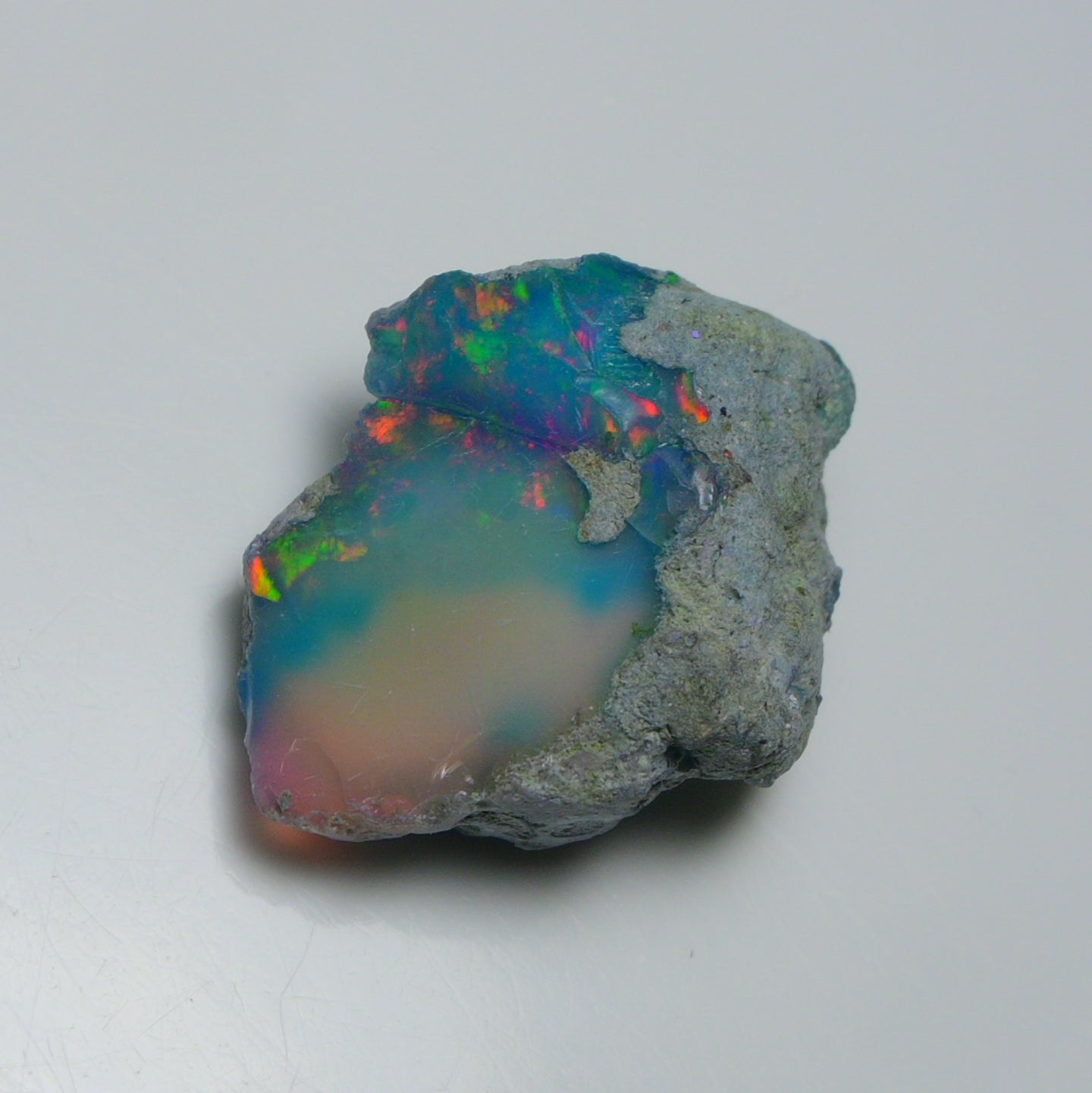 Very Rare Bi-Color Opal Rough 35.20 Cts Natural Ethiopian Opal Raw Jewelry Grade