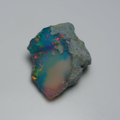 Very Rare Bi-Color Opal Rough 35.20 Cts Natural Ethiopian Opal Raw Jewelry Grade