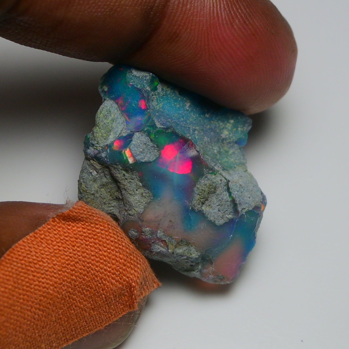 Very Rare Bi-Color Opal Rough 35.20 Cts Natural Ethiopian Opal Raw Jewelry Grade