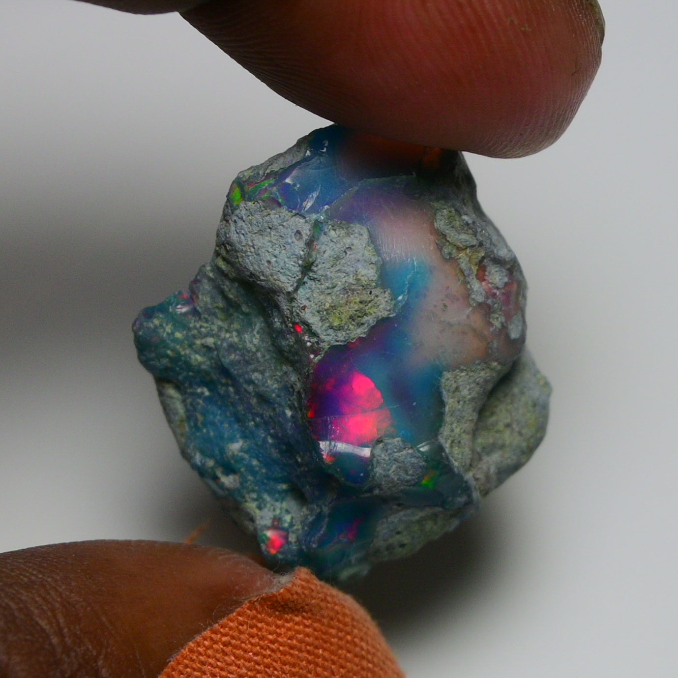 Very Rare Bi-Color Opal Rough 35.20 Cts Natural Ethiopian Opal Raw Jewelry Grade