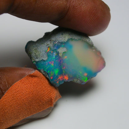 Very Rare Bi-Color Opal Rough 35.20 Cts Natural Ethiopian Opal Raw Jewelry Grade