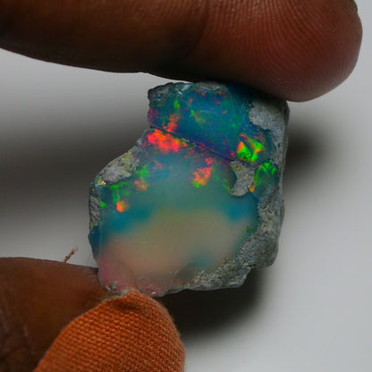 Very Rare Bi-Color Opal Rough 35.20 Cts Natural Ethiopian Opal Raw Jewelry Grade
