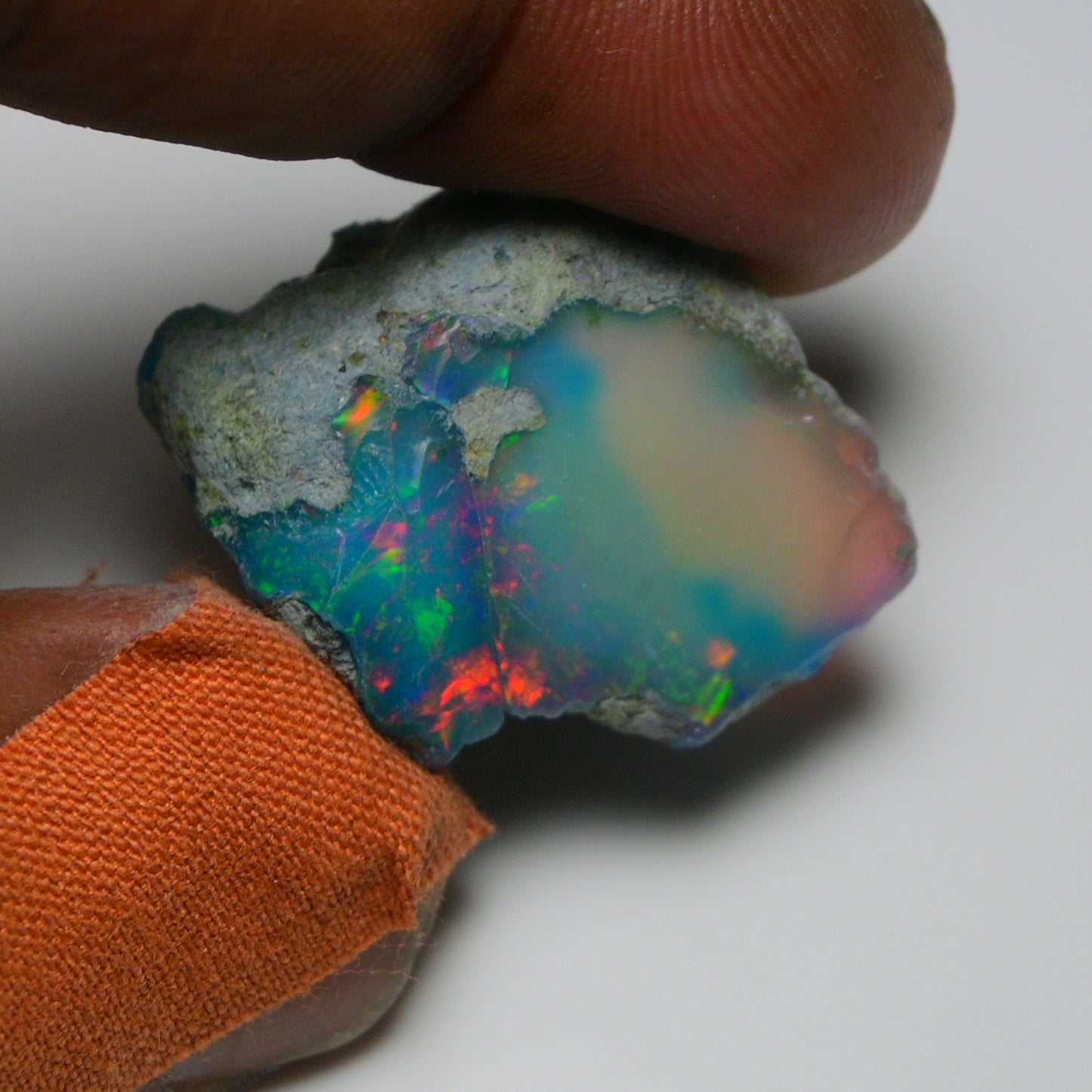 Very Rare Bi-Color Opal Rough 35.20 Cts Natural Ethiopian Opal Raw Jewelry Grade