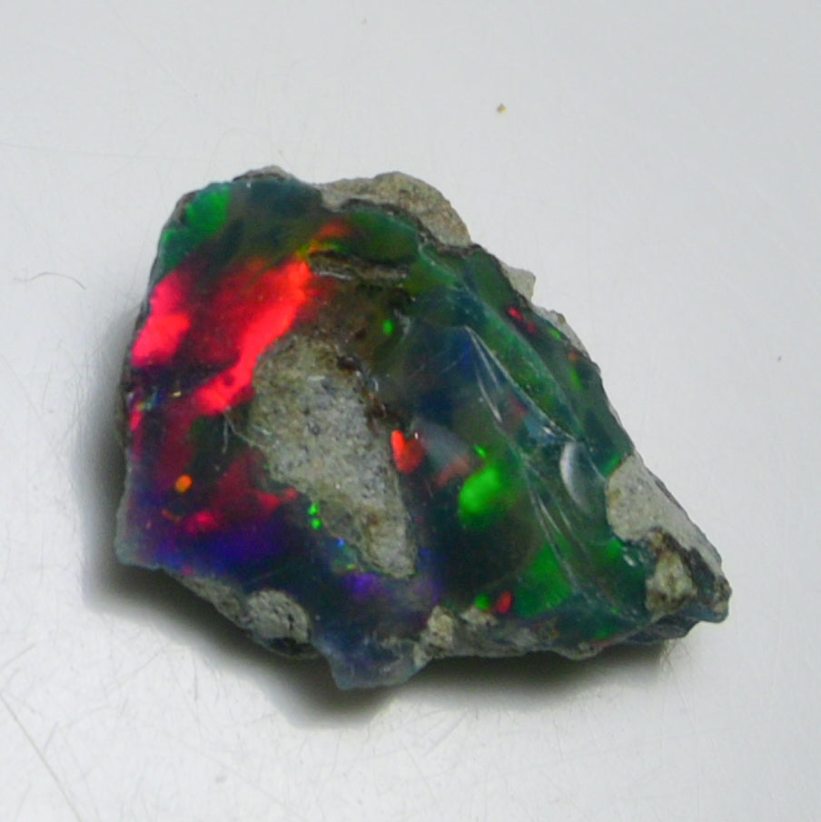 Black Opal 10.00 Carats | Natural Black Ethiopian Opal Rough - Ready for Cutting & Jewelry!