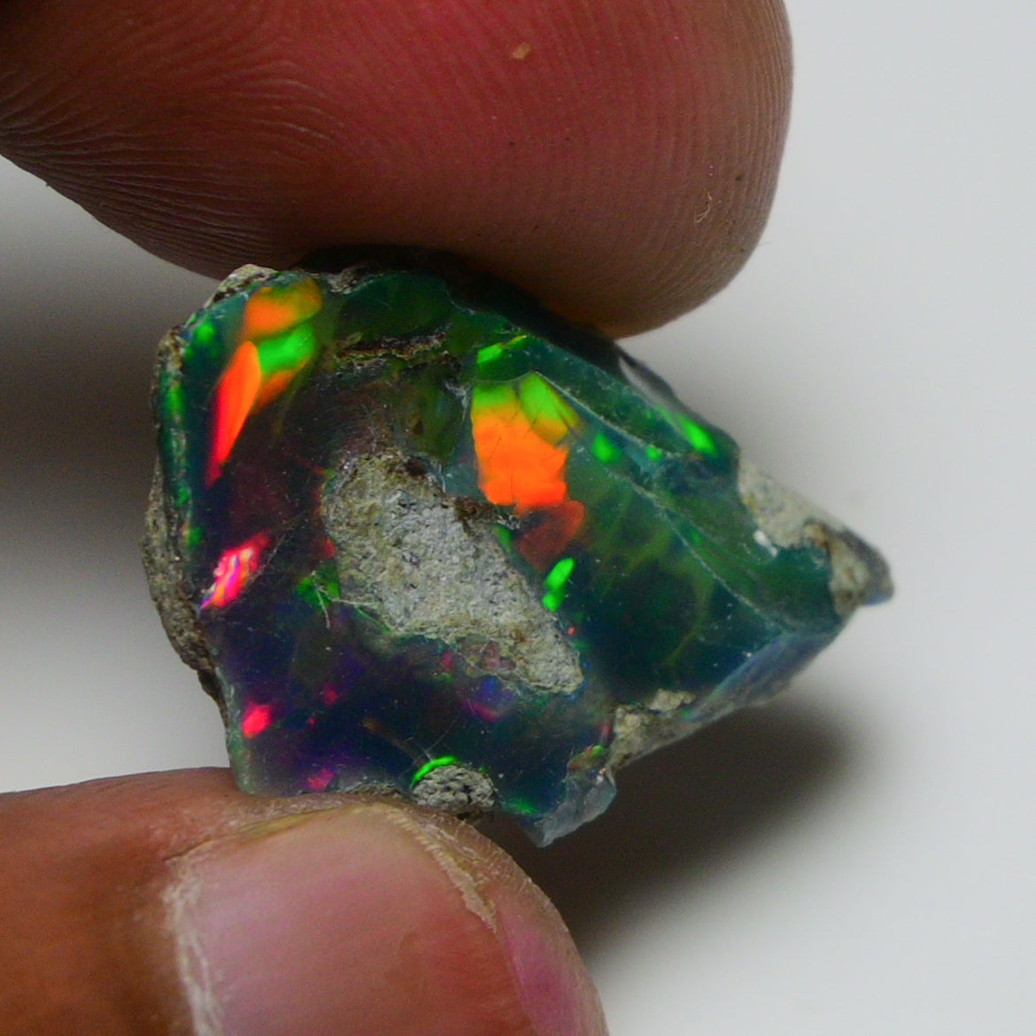 Black Opal 10.00 Carats | Natural Black Ethiopian Opal Rough - Ready for Cutting & Jewelry!