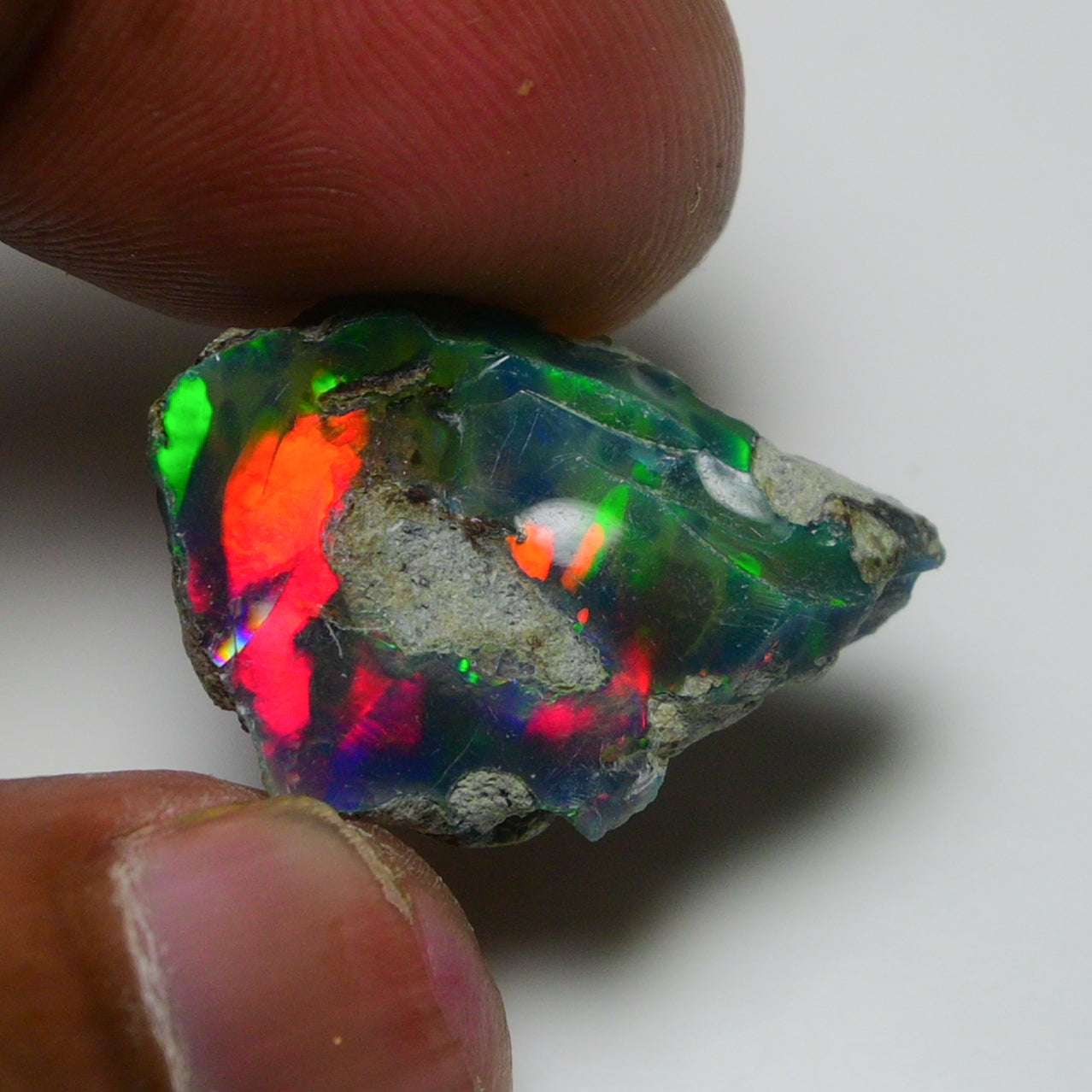 Black Opal 10.00 Carats | Natural Black Ethiopian Opal Rough - Ready for Cutting & Jewelry!