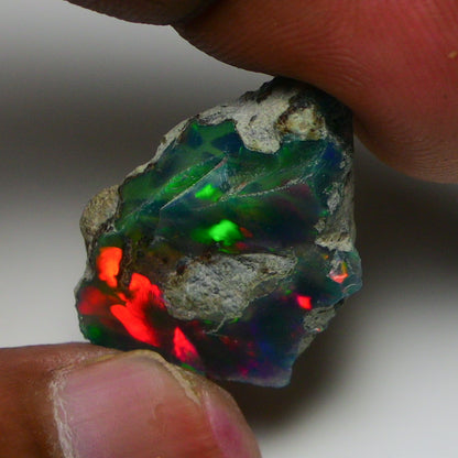 Black Opal 10.00 Carats | Natural Black Ethiopian Opal Rough - Ready for Cutting & Jewelry!