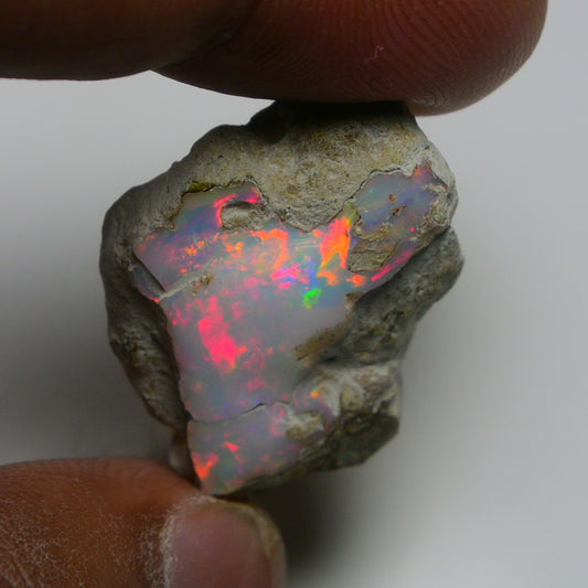 Rare White Opal 25.75 Carats | Natural White Ethiopian Opal Rough - Ready for Cutting & Jewelry!