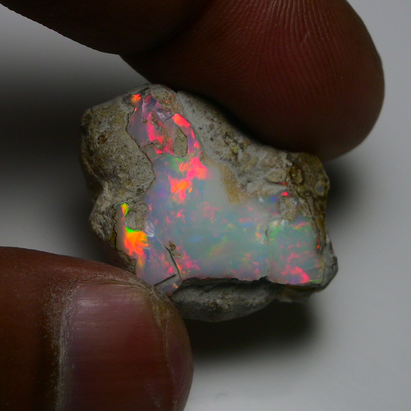 Rare White Opal 25.75 Carats | Natural White Ethiopian Opal Rough - Ready for Cutting & Jewelry!