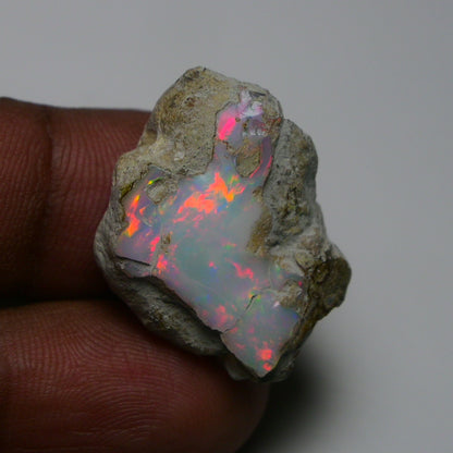 Rare White Opal 25.75 Carats | Natural White Ethiopian Opal Rough - Ready for Cutting & Jewelry!