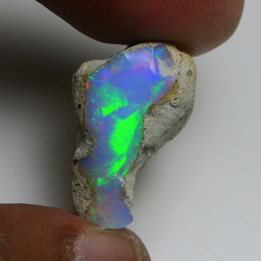 Rare White Opal 13.80 Carats | Natural White Ethiopian Opal Rough - Ready for Cutting & Jewelry!