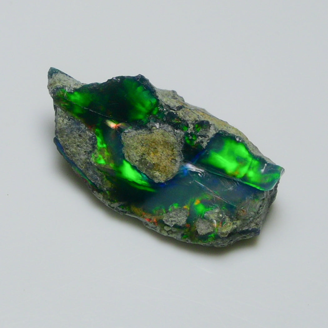 Black Opal 7.15 Carats | Natural Black Ethiopian Opal Rough - Ready for Cutting & Jewelry!