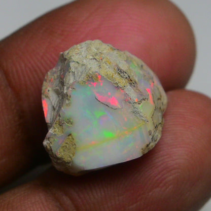 Rare White Opal 14.40 Carats | Natural White Ethiopian Opal Rough - Ready for Cutting & Jewelry!