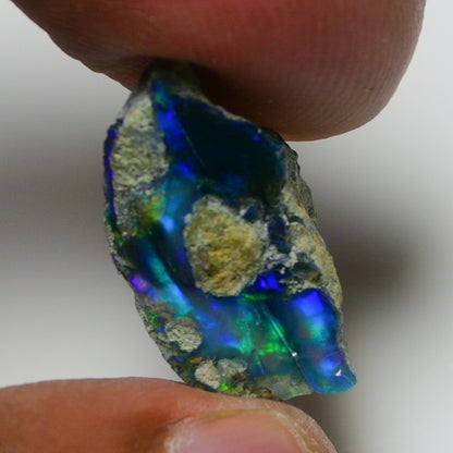 Black Opal 7.15 Carats | Natural Black Ethiopian Opal Rough - Ready for Cutting & Jewelry!