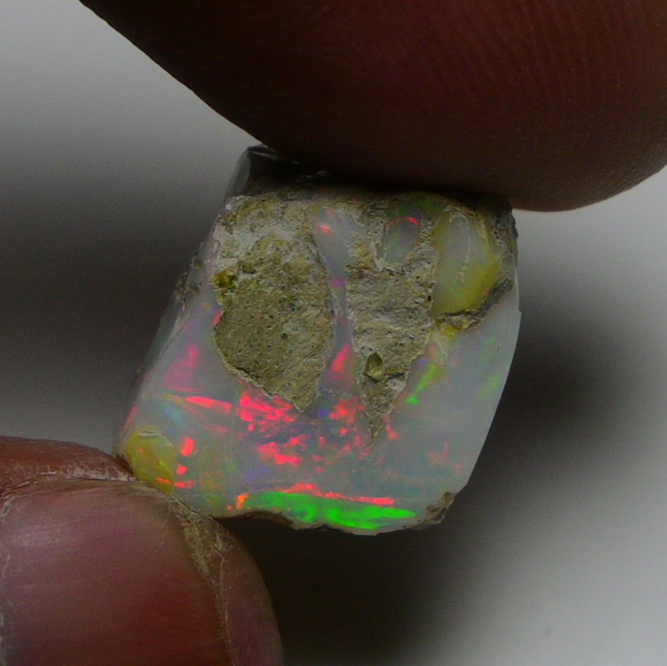 Rare White Opal 14.40 Carats | Natural White Ethiopian Opal Rough - Ready for Cutting & Jewelry!