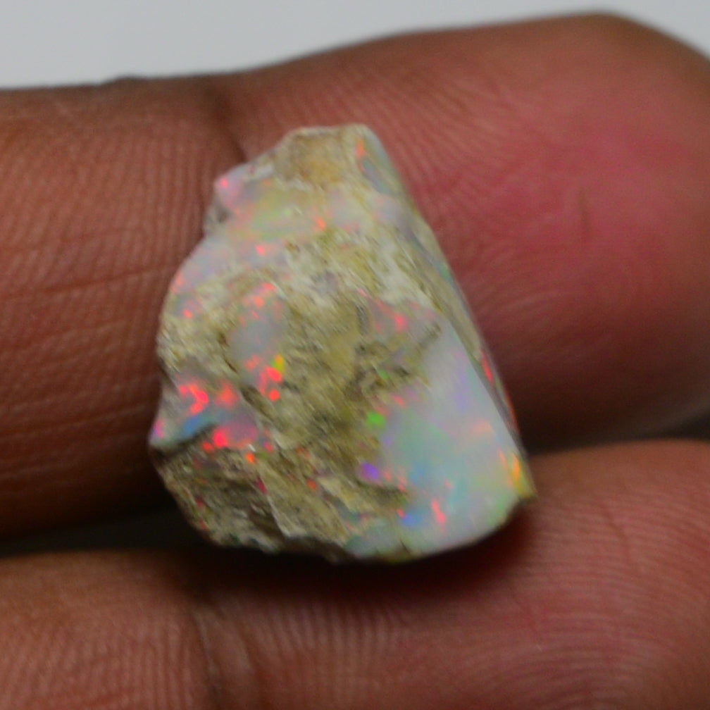 Rare White Opal 14.40 Carats | Natural White Ethiopian Opal Rough - Ready for Cutting & Jewelry!