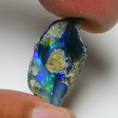 Black Opal 7.15 Carats | Natural Black Ethiopian Opal Rough - Ready for Cutting & Jewelry!