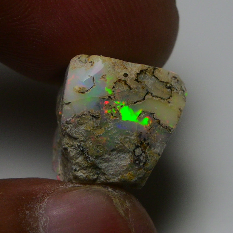 Rare White Opal 14.40 Carats | Natural White Ethiopian Opal Rough - Ready for Cutting & Jewelry!