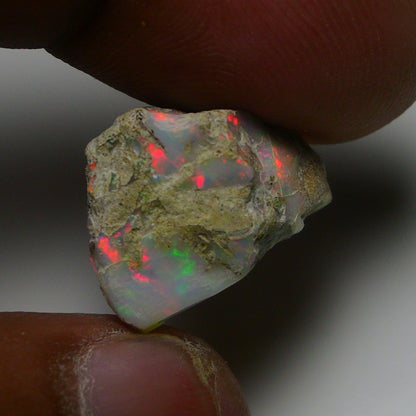 Rare White Opal 14.40 Carats | Natural White Ethiopian Opal Rough - Ready for Cutting & Jewelry!