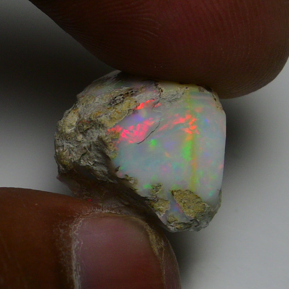 Rare White Opal 14.40 Carats | Natural White Ethiopian Opal Rough - Ready for Cutting & Jewelry!