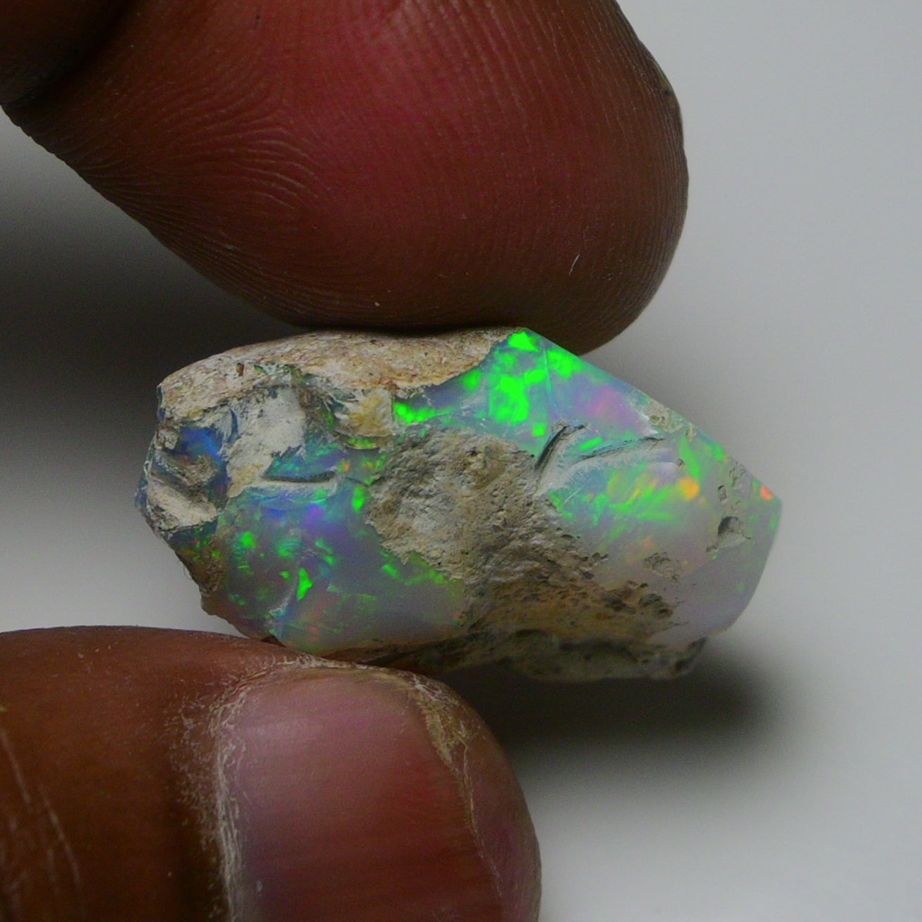 Rare White Opal 22.50 Carats | Natural White Ethiopian Opal Rough - Ready for Cutting & Jewelry!