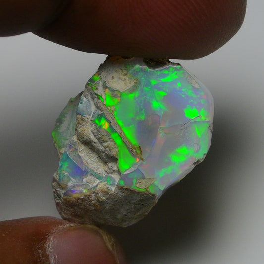 Rare White Opal 22.50 Carats | Natural White Ethiopian Opal Rough - Ready for Cutting & Jewelry!