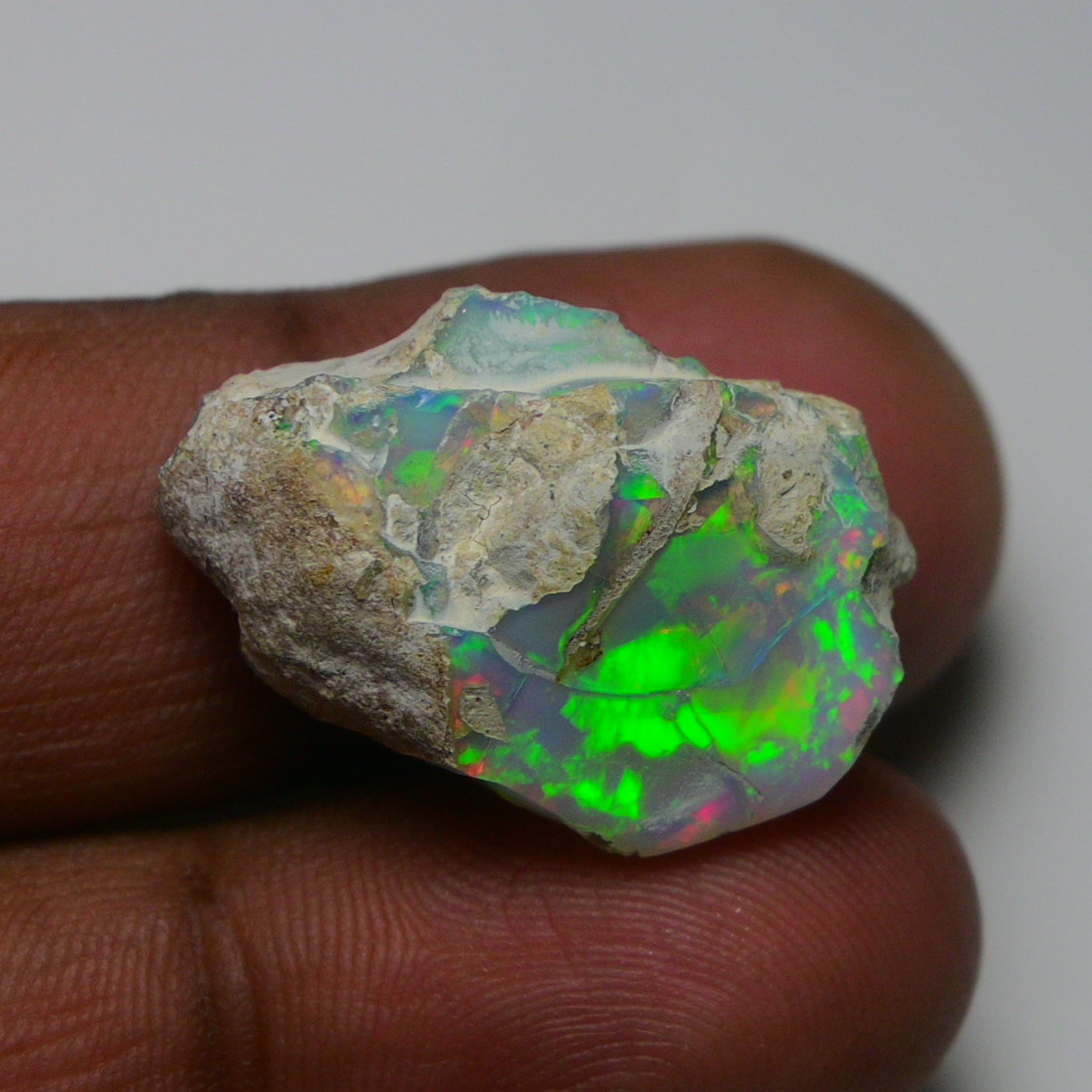 Rare White Opal 22.50 Carats | Natural White Ethiopian Opal Rough - Ready for Cutting & Jewelry!