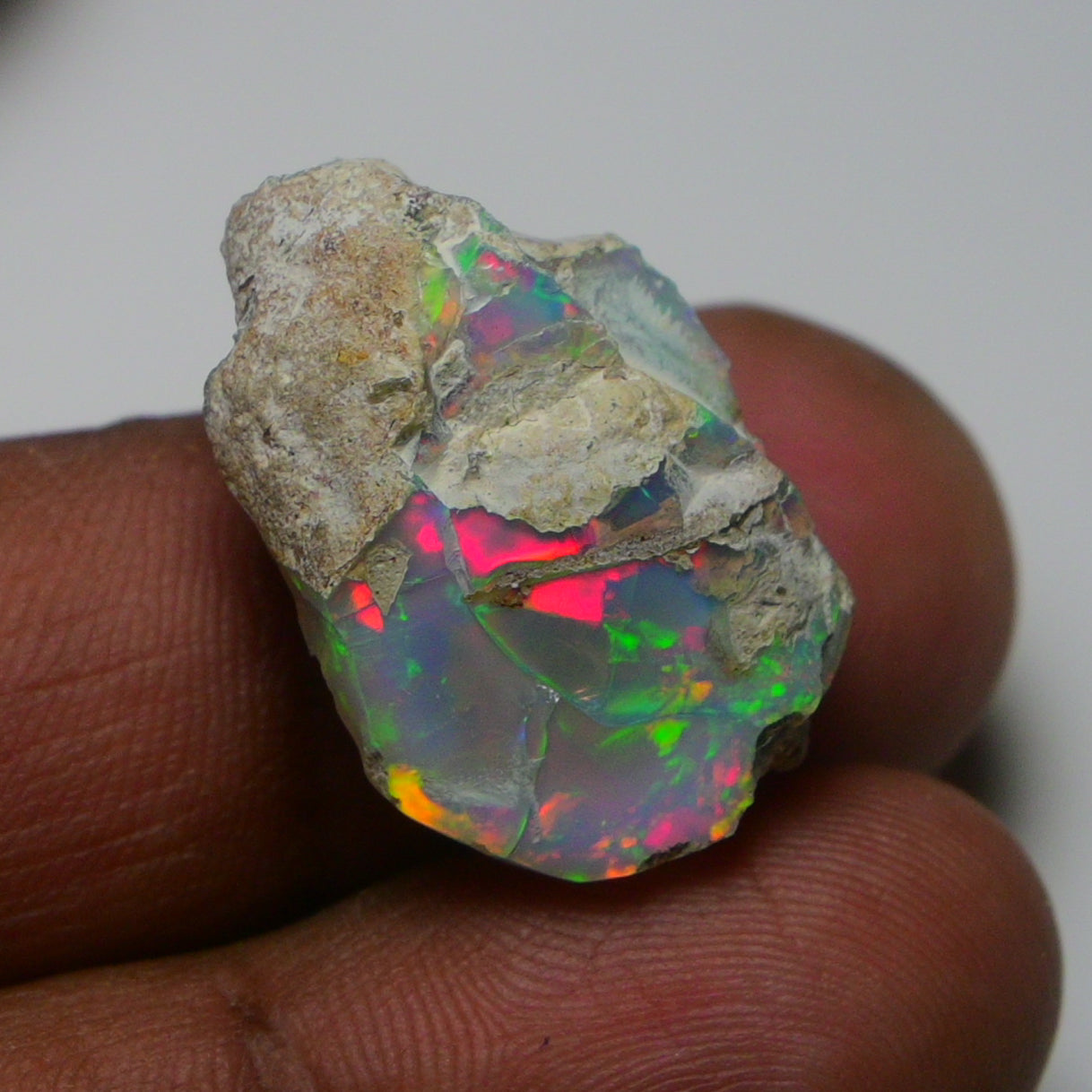 Rare White Opal 22.50 Carats | Natural White Ethiopian Opal Rough - Ready for Cutting & Jewelry!