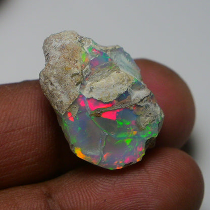 Rare White Opal 22.50 Carats | Natural White Ethiopian Opal Rough - Ready for Cutting & Jewelry!
