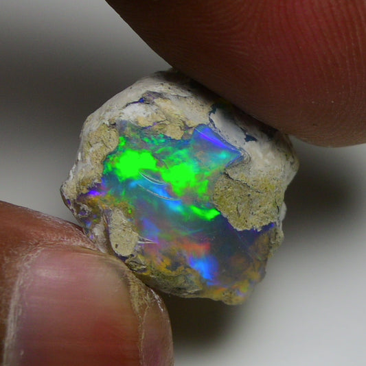 Rare White Opal 16.00 Carats | Natural White Ethiopian Opal Rough - Ready for Cutting & Jewelry!