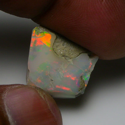 Rare White Opal 9.60 Carats | Natural White Ethiopian Opal Rough - Ready for Cutting & Jewelry!
