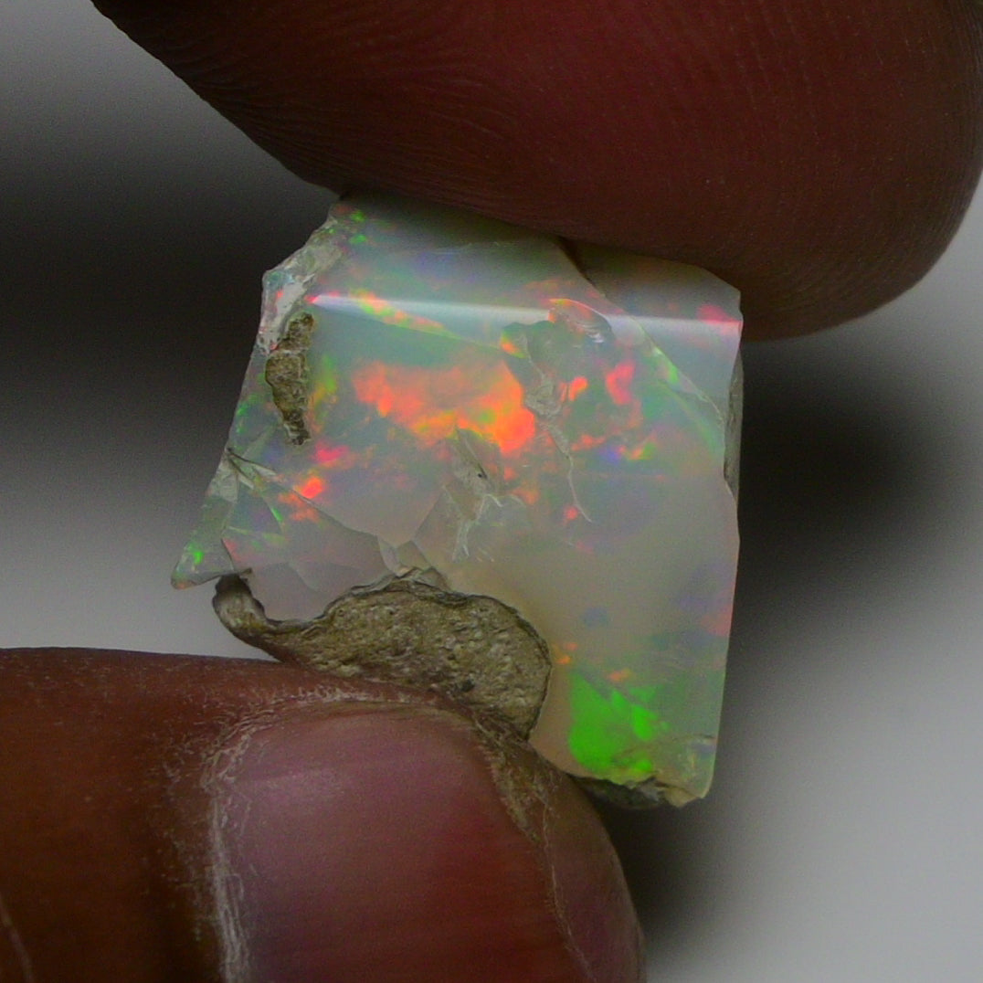 Rare White Opal 9.60 Carats | Natural White Ethiopian Opal Rough - Ready for Cutting & Jewelry!