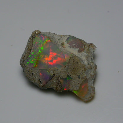 Rare White Opal 13.55 Carats | Natural White Ethiopian Opal Rough - Ready for Cutting & Jewelry!
